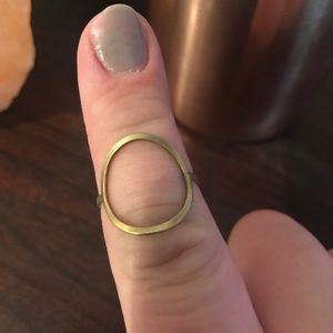 Antique gold infinity ring
